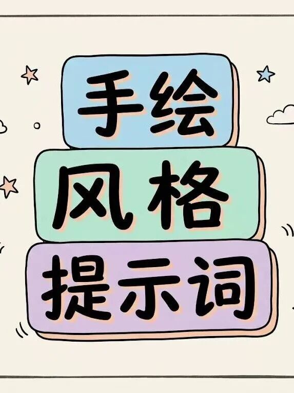 手绘风插图提示词分享