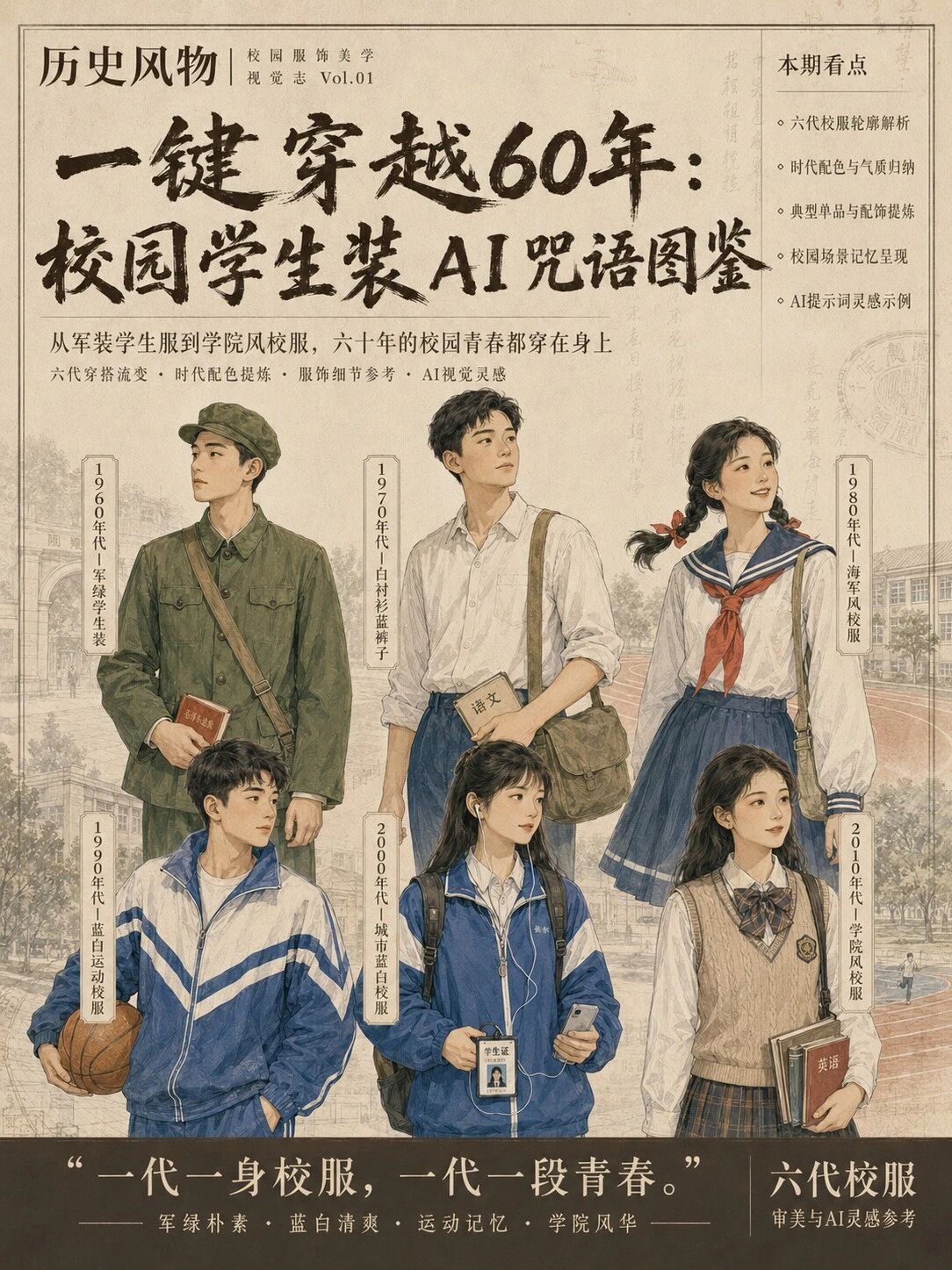 干货！六代校服AI神级咒语保姆教程！