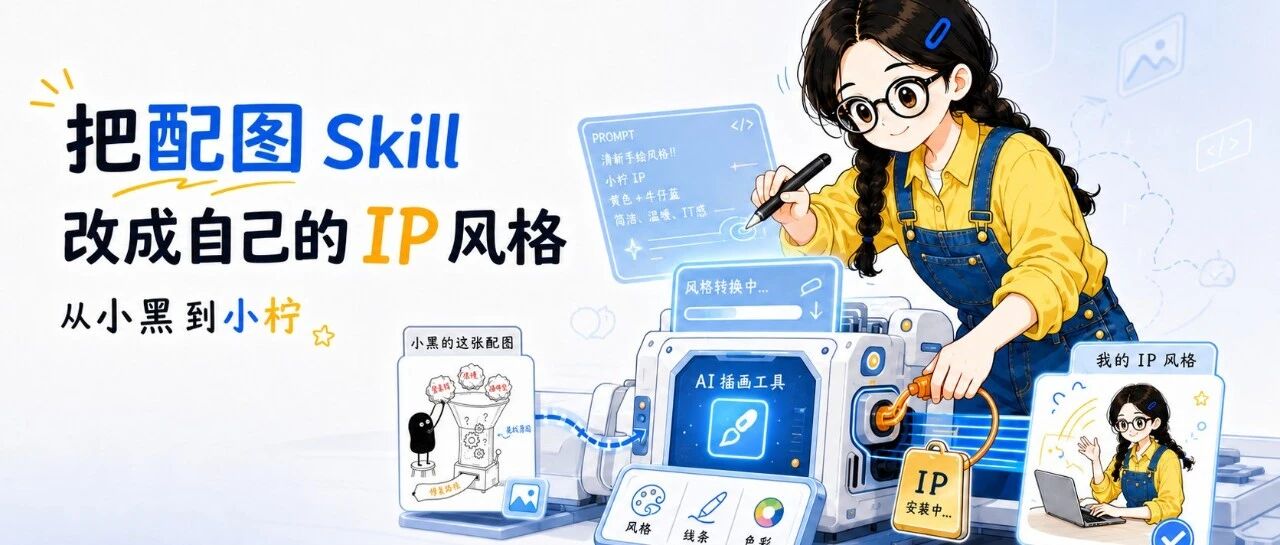 我把开源的小黑配图 Skill，改成了我自己的 IP 风格