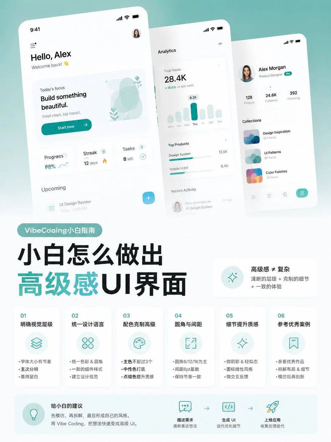 小白选手怎么做出高级感UI界面