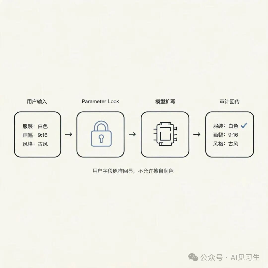 参数锁定 + 审计回传的工作流